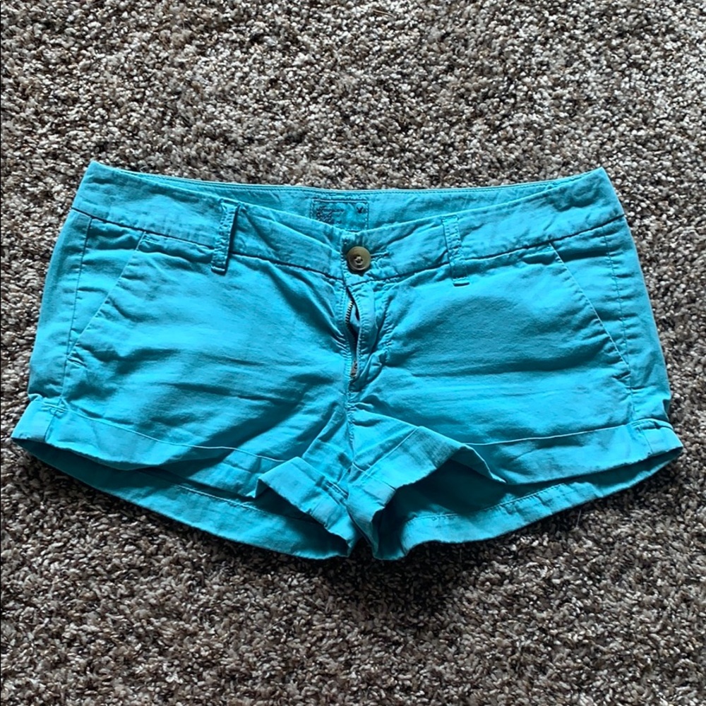 Light Blue Short Shorts